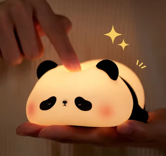 Cute Panda Soft Silicone LED Animal Bedside Lamp Model 1