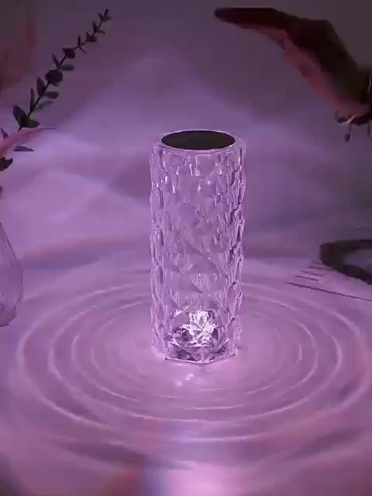 Touch Control Rechargeable Rose Diamond Table Lamp